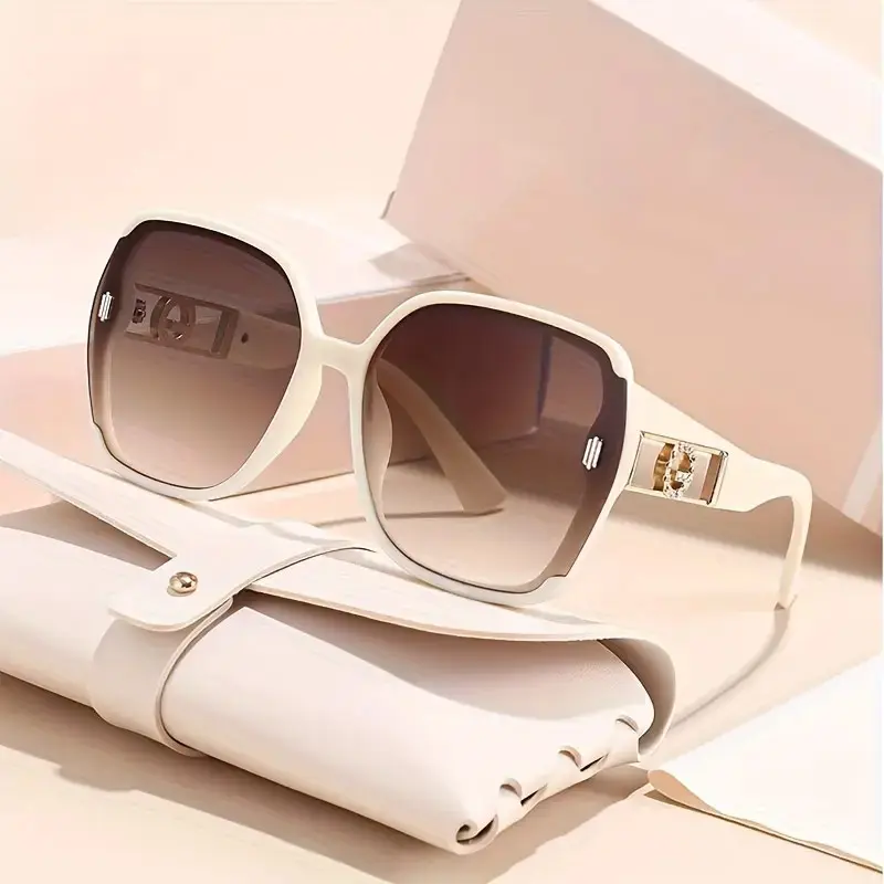 Classic vintage rectangular fashion sports glasses