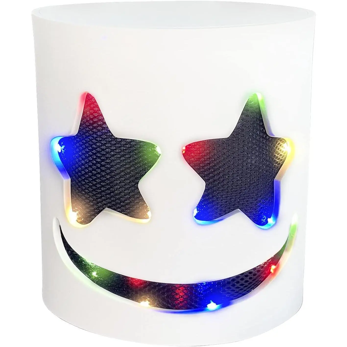 P-HDW012   Halloween Mask, Christmas Party Mask, Light Up Flashing DJ Music Festival Halloween Props Mask for Halloween Xmas Costume Party
