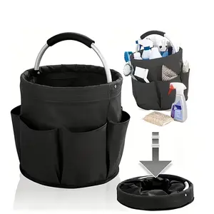 Portable Oxford Cloth Hand-Held Folding Storage Bucket, Convenient for Workers to Store Work Tools Including Tool Storage Bags, Suitable for Outdoor Picnics and Beach Play