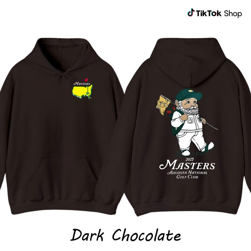 Masters 2025 Augusta National Golf Club Hoodie For Men For Women, Funny Gnome Graphic Pullover, Premium Cotton Fleece, Unisex Sportswear Gift