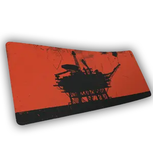 Rust "Oil Rig" Desk Mat