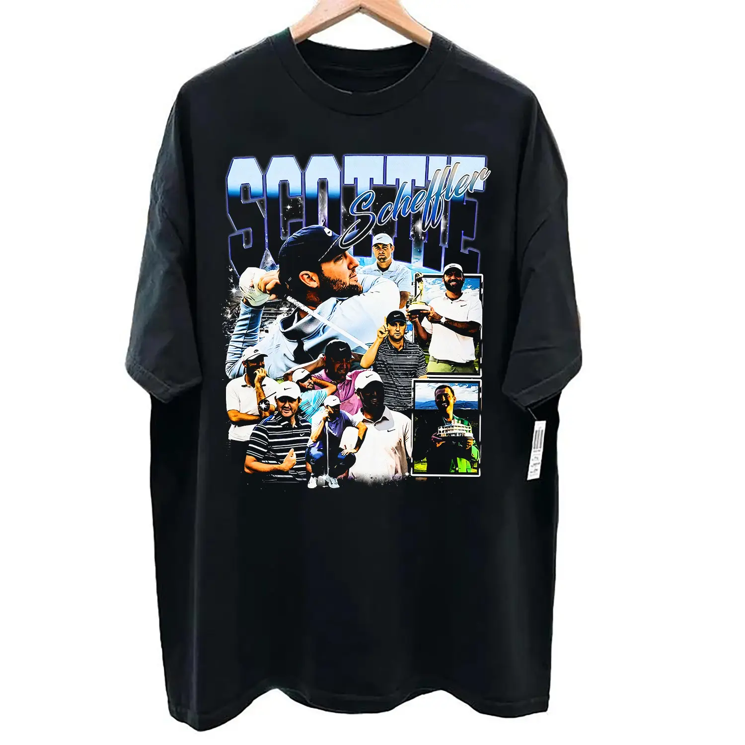 Scottie Scheffler T-Shirt Golf Streetwear, 90s Scottie Scheffler Graphic Tee Men Gifts, Masters 2025 Merch Unisex
