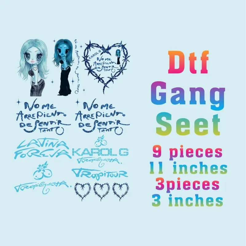 DTF Gangsheet -Blue