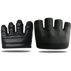 Minimal Workout Gloves,Short  Weight Lifting Gloves Grip Pads with Full Palm Protection & Extra Grip for Men Women Weightlifting,Gym, ,Powerlifting,WODs.