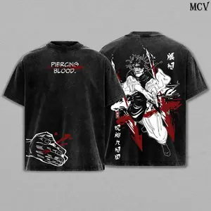 Choso Jujutsu Kaisen Tee Washed – Vintage  Heavy Cotton Double Printed Anime Manga Graphic T-Shirt, Death Painting Womb Arc, Retro Unisex Streetwear Top Gift