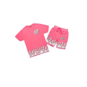 Arais Hot Pink T-Shirt Short Set