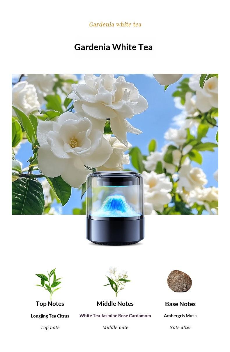 Rechargable Car Aroma Diffuser Set | Color Changing LED Light | Auto Timer | Air Freshner + Air Purifier