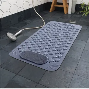 Bathroom anti slip mat massage mat anti fall toilet mat bathroom suction cup shower mat anti slip bath mat with drain hole and suction cup