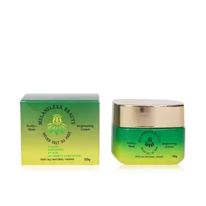 MELANFLEXX Beauty Brightening Cream - 100% Natural -Lactic Acid , Kojic Acid, Licorice Root & Mulberry Fruit Extract for Hyperpigmentation & Melanin- Rich Skin