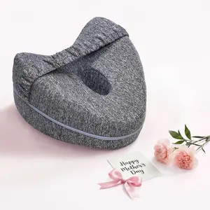 【Mother's Day gift】GEECO | Leg Alignment Pillow | Ergonomic Side Sleeping Memory Foam Knee Pillow with Strap for Side Sleepers Hip & Back Pain Relief Washable Cool Comfort Mother's Day Gift Organic Cotton
