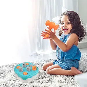 Cake-Shaped Whack-a-Mole Game, PP Plastic Preschool Interactive Fun Toy for Kids, Home Early Learning Hand-Eye Skill Development, 12x12x6cm Safe Play Gift Idea, Toys For Kids