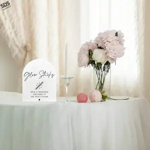 Acrylic Arch Wedding Table Number Cards, Party Seat Decorations, Restaurant Seating Signs, Elegant Event Accessories