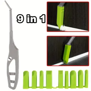 Multi-angle sealant scraper and joint filling tool kit, suitable for bathrooms, kitchens, tiles, floors, window and door gaps filling - compatible with joint filling gun