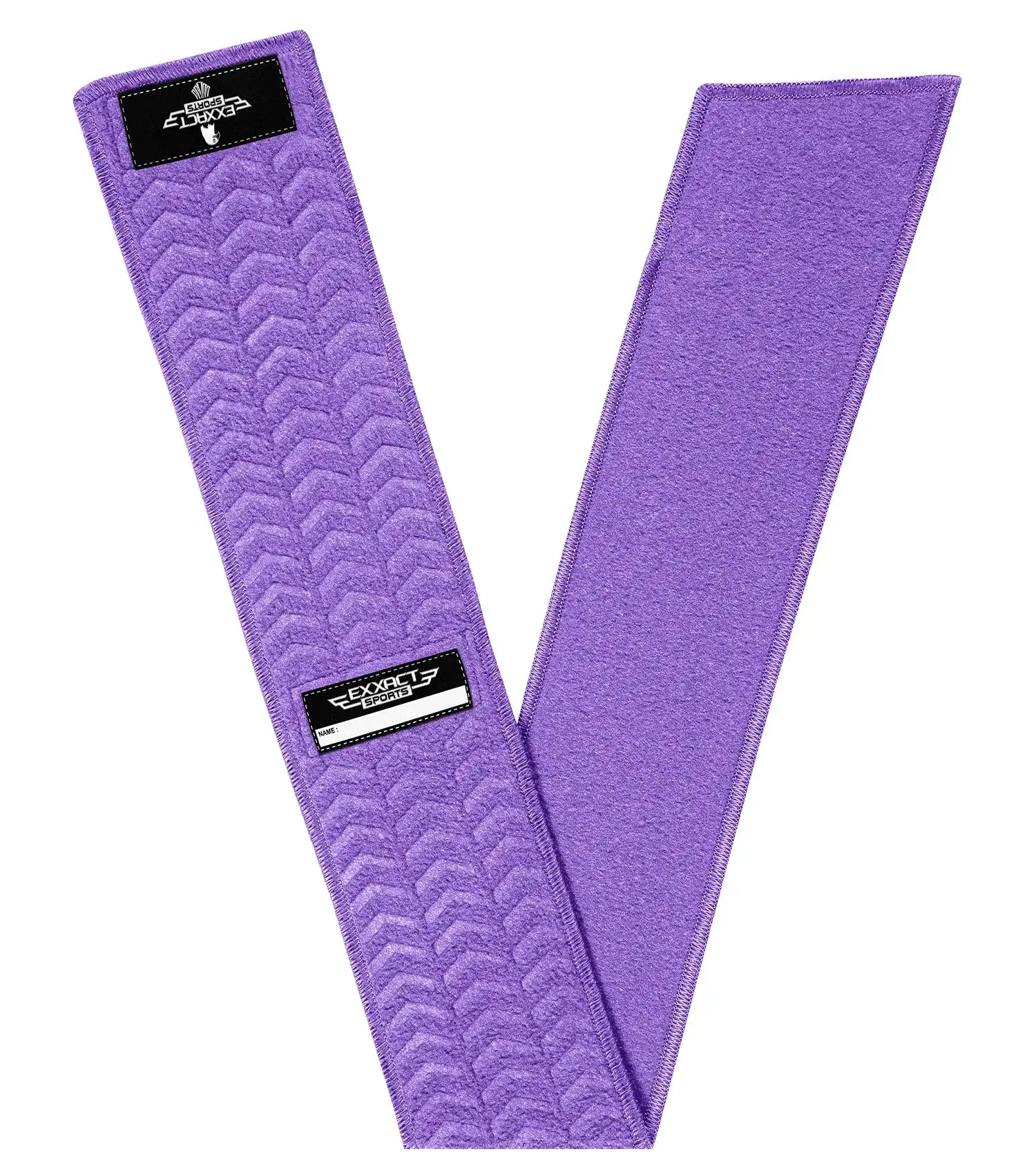 Streamer Towel Football with Hook & Loop Fastener, Ultra Light Quarterback QB Black Football Towel to Clean Hands, Visor, Gloves - Highly Absorbent, Quick-Dry (Purple)
