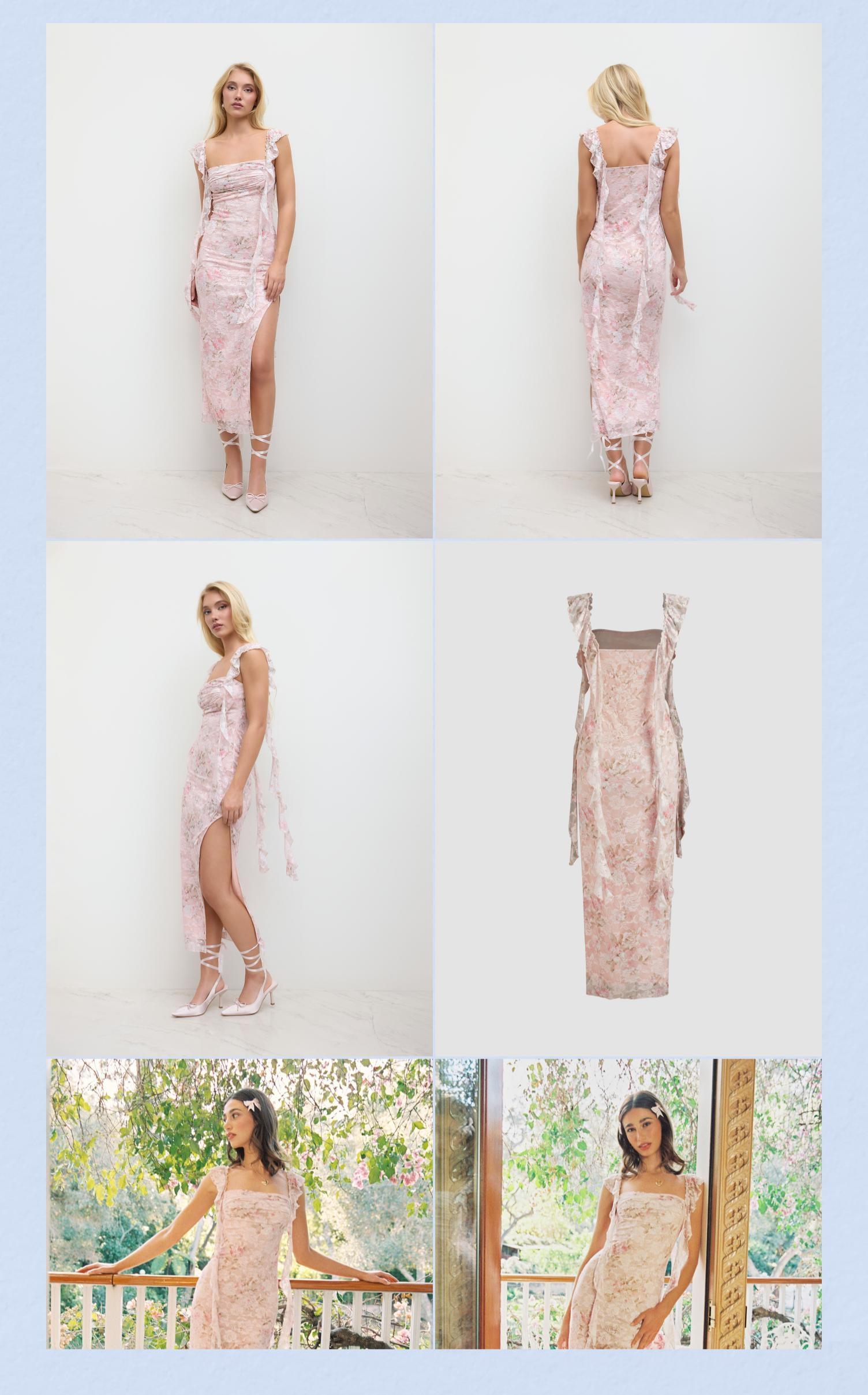 Cider Lace Floral Ruffle Hem Split Maxi Dress - TikTok Shop Cider Lace Floral Ruffle Hem Split Maxi Dress - TikTok Shop