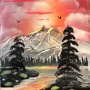 Spray Lab Live 1 Expwriment 11x 14 Poster Board. Created using Spray Paint.