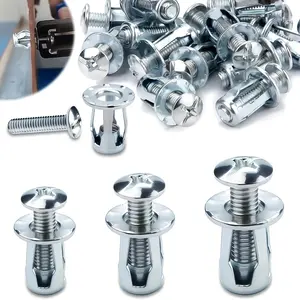 18 Heavy-duty Iron Lock Nuts, Petal Screws, Anchors, Expansion Plugs, Curtain Expansion Clips, Adjustable Curtain Hooks, Rivet Nuts, Automotive Screws, Suitable for Hollow Wall Iron Plates, Extension Lights, Mounting Nuts, Tool Kits, and Fasteners - Metal