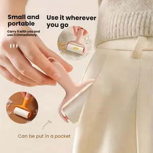 Pocket Travel Portable Lint Remover, Mini Lint Roller for Pet Hair Removal, Outdoor Travel, Business Trips, Home Use, Car Essentials