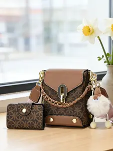 Women's Crossbody Shoulder Bag, Mini PU Print Casual Bag, Lightweight Luxury Phone Bag, Fashion Commute Date Bag, All Seasons