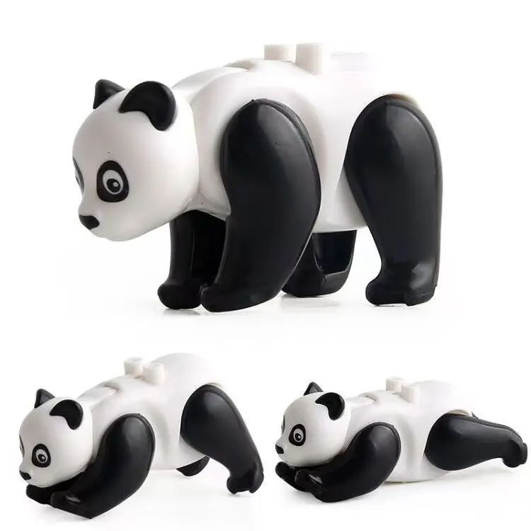 Mini Cute Panda Interlocking Building Blocks Kit, Phthalate-Free Bricks & Parts, Unisex Animals & Nature Gift for Toys & Hobbies Enthusiasts, Creative Panda-Shaped Building Model, Interlocking Building Block
