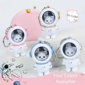 Glowing Astronaut Keychain with Starry Night Light Can Talk I Love You Cute Pendant in Four Colors Ideal for Birthday Party Couples Graduation Gifts ilovemygirlfriend