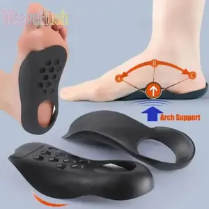 4-Pack Orthotic Insoles for Flat Feet & Bow Legs Correction, Arch Support Inserts for Plantar Fasciitis Relief, Breathable Shock Absorption Foot Pads, Comfort Cushioned Insoles for Men Women, Ergonomic Foot Care Cushion, Non-slip Pressure Relief Design, G