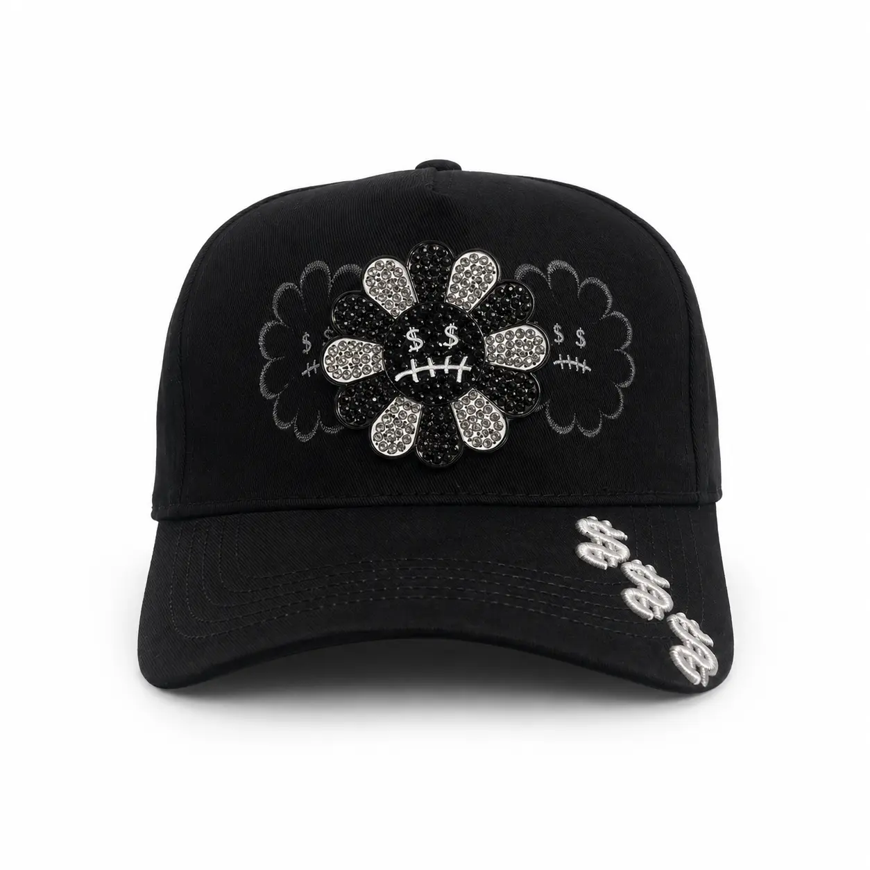 Cashed Out "Murakami" - Black Snapback - Premium Streetwear Baseball Cap for Men & Women, Adjustable