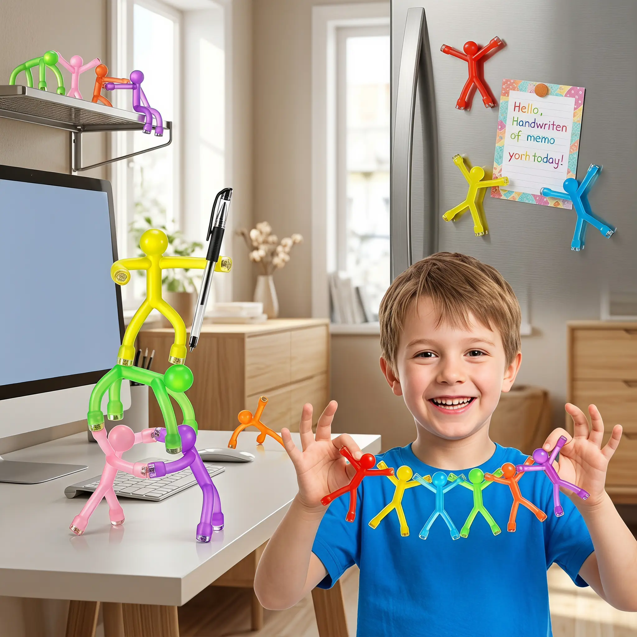 20-Pack Click-Lock Magnetic Snap Fidget Toys - Non-Toxic Silicone, Lightweight ABS Sensory Tools, Focus Aids, Pocket EDC Essentials, Christmas Stocking Stuffers