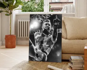 Conor Mcgregor Print, Gym Wall Art, Black and White, Conor Mcgregor Poster Decor Artwork Decoration Ornaments Artistic Room Photo