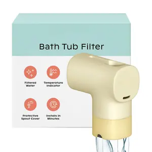 Baby Bath Tub Filter – Gentler Water Filtration for Delicate Skin | Reduces Chlorine & Irritants | BPA-Free Silicone Spout Cover | Easy Tool-Free Install | Activated Carbon Filtration