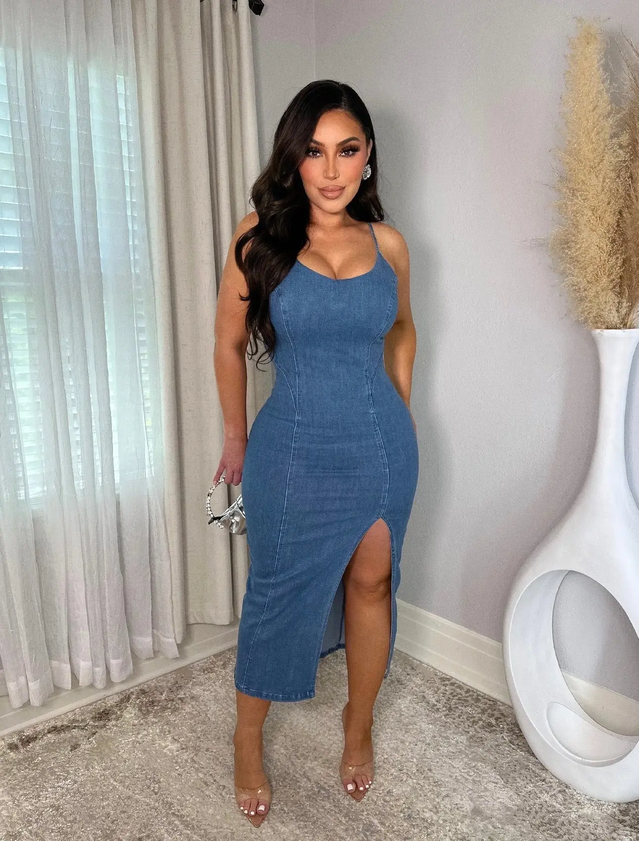 Posh Denim Maxi