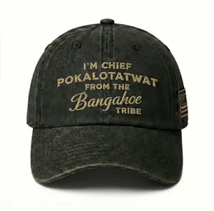 Embroidered I'm Chief Pokalotatwat From The Tribe Hat, Funny Native America, Chief Pokalotatwat Cap, Indigenous Native Gift, Native American