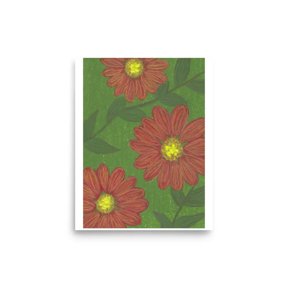Bayou Blaze — Original Oil Pastel Art Print | Bayou Bound Books Wall Art