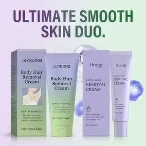 JAYSUING Ultimate Face & Body Hair Removal Bundle - Painless Hair Removal Cream Kit for Sensitive Skin, Targets Peach Fuzz & Unwanted Growth for Complete Smoothness, Great Value
