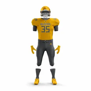 Gold Strike American Football Uniform