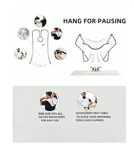 1pc/2pcs/3pcs Hair Cutting And Shaving Apron For Daily Personal Cleansing Care By Barbers And Beauticians - Protective Clothing To Keep You Dry While Cutting And Shaving, Holiday Gift, Christmas Gift