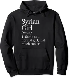 Syrian Girl Definition Funny Sarcastic Syria Pullover Hoodie - Nallelycor Shop 82B0CZF6QZVX
