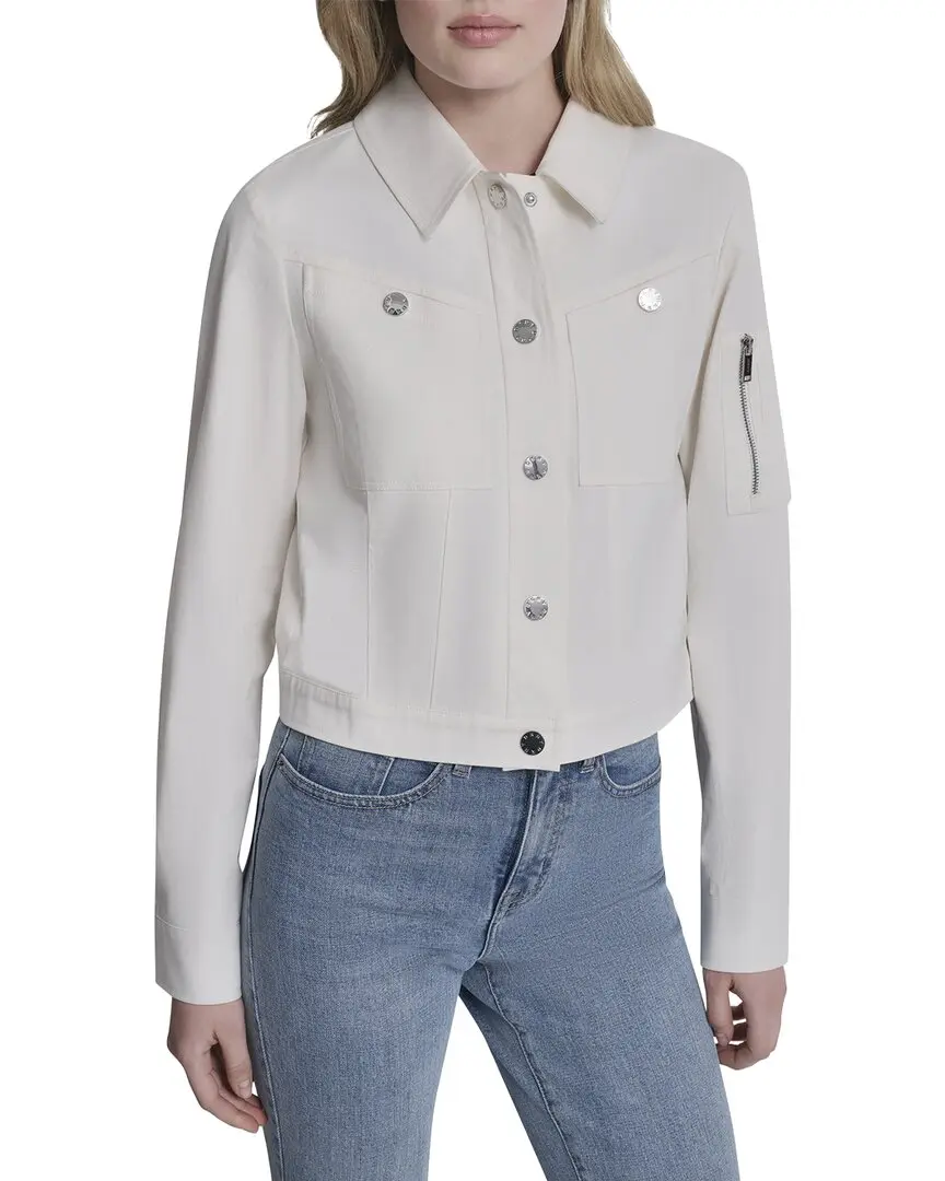 DKNY Twill Trucker Jacket