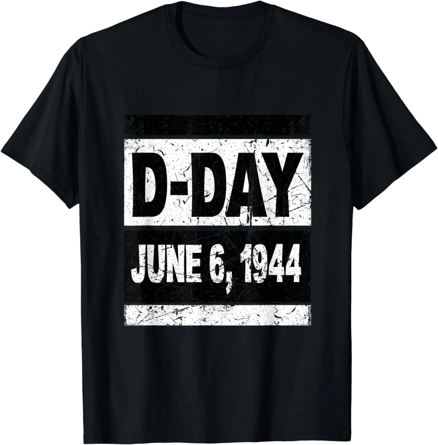 D-Day 80th Anniversary World War 2 Shirt WWII Memorial Graphic Print Shortsleeve Cotton T-Shirt