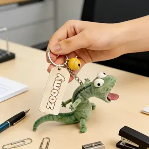 A super cute mint green lizard plush toy, soft and three-dimensional, as a birthday gift for my best friend's little one