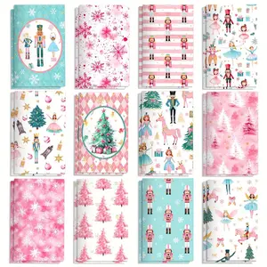 12 Pcs Christmas Mini Notebooks, Nutcracker Themed Pocket Notepads, Composition Notebook, Cute Holiday Journal for Stocking Stuffers, Christmas Party Favors, Office School Supplies & Gift Ideas