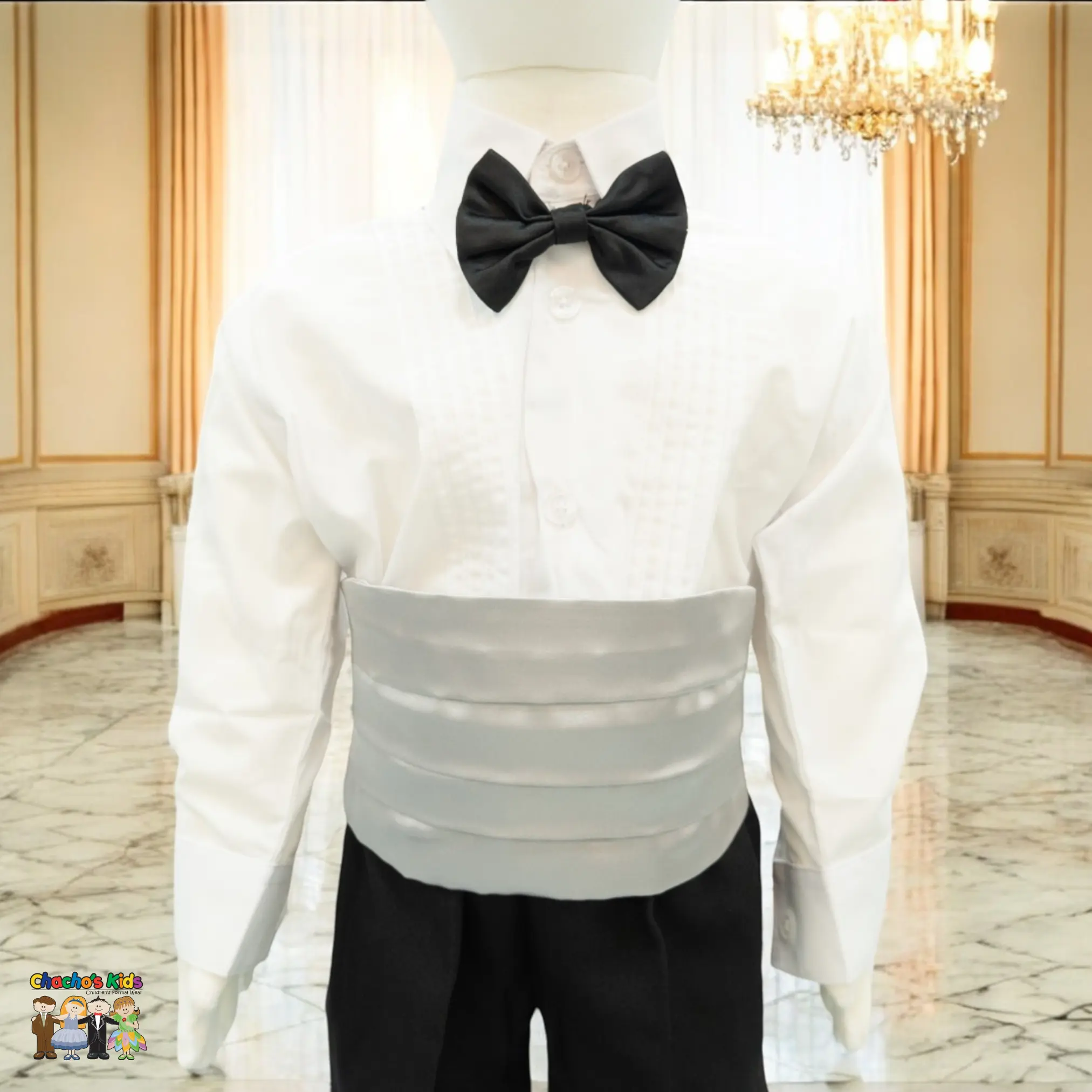 Satin Cummerbund (Silver)
