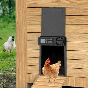 Automatic Chicken Coop Door Opener, Intelligent Electric Hen House Door Opener with Timer, Chicken Coop Accessories for Farm Animal, Chicken Coop Enclosure