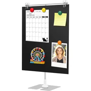 11.8″ × 15.7″ Magnetic Board — Soft Magnet Bulletin Board, Desktop Magnetic Display Stand for Office, Home, School, and Kitchen