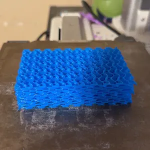3D Printed Dish Wash Sponge - Blue 3 in one pack