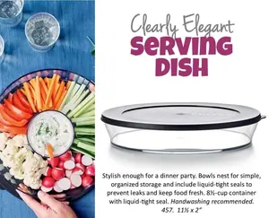 Clearly Elegant Serving Tray