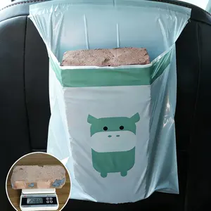 15-Pack Stick-On Trash Bags Extra Large & Thick Disposable Trash Bags for Home, Car, Travel Leak-Proof Adhesive Cleaning Bags