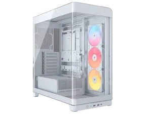 CORSAIR FRAME 4500X RS-R ARGB Panoramic Glass Mid-Tower PC Case – Panoramic Glass Exterior – InfiniRail™  Fan Mounting System – Fits Dual 360mm Radiators – ASUS BTF, MSI Project Zero, and Gigabyte Project Stealth Compatible — Reverse-rotor