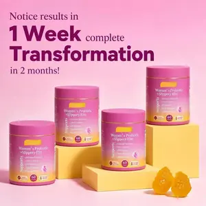 Her Juicy Feminine Probiotics Gummies- All in One Solution with Slippery Elm