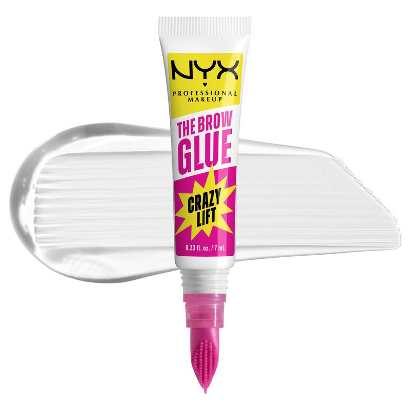 The Brow Glue Crazy Lift, Brow Lamination Gel with 16HR Strong Hold & Built-In Styling Comb, NYX Professional Makeup